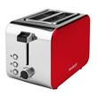 TOSTADORA ELECTRICA PEABODY PE-T8127R 800W 7 NIVELES DE TOSTADO 2 RANURAS ROJA