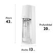 MAQUINA SODASTREAM TERRA BOTELLA 1L GAS 60L BLANCA