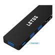 ADAPTADOR LETOS LE-HBA05 USB C HUB 3 PUERTOS USB TIPO A 3.0 + MICROSD + SD