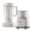 LICUADORA DE VASO MOULINEX AD6021AR 1L 750W + PICADORA DE CARNE 123 300GR BLANCA