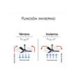 VENTILADOR DE TECHO LAFTDREN 441C 3 VELOCIDADES LED 24W PLATEADO