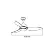 VENTILADOR DE TECHO LAFTDREN 361A 3 VELOCIDADES LED 24W BLANCO