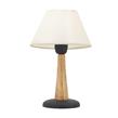 VELADOR RSILUMINACION 794 MADERA ECO NATURAL BASE 2 NEGRO 2