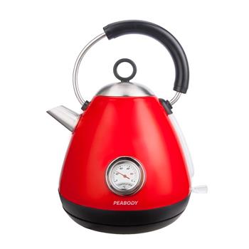 PAVA ELECTRICA PEABODY PE-KV8215 1.7L 2000W CON TERMOMETRO ROJA