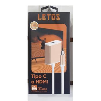 ADAPTADOR LETOS LE-A400 USB TIPO C A HDMI